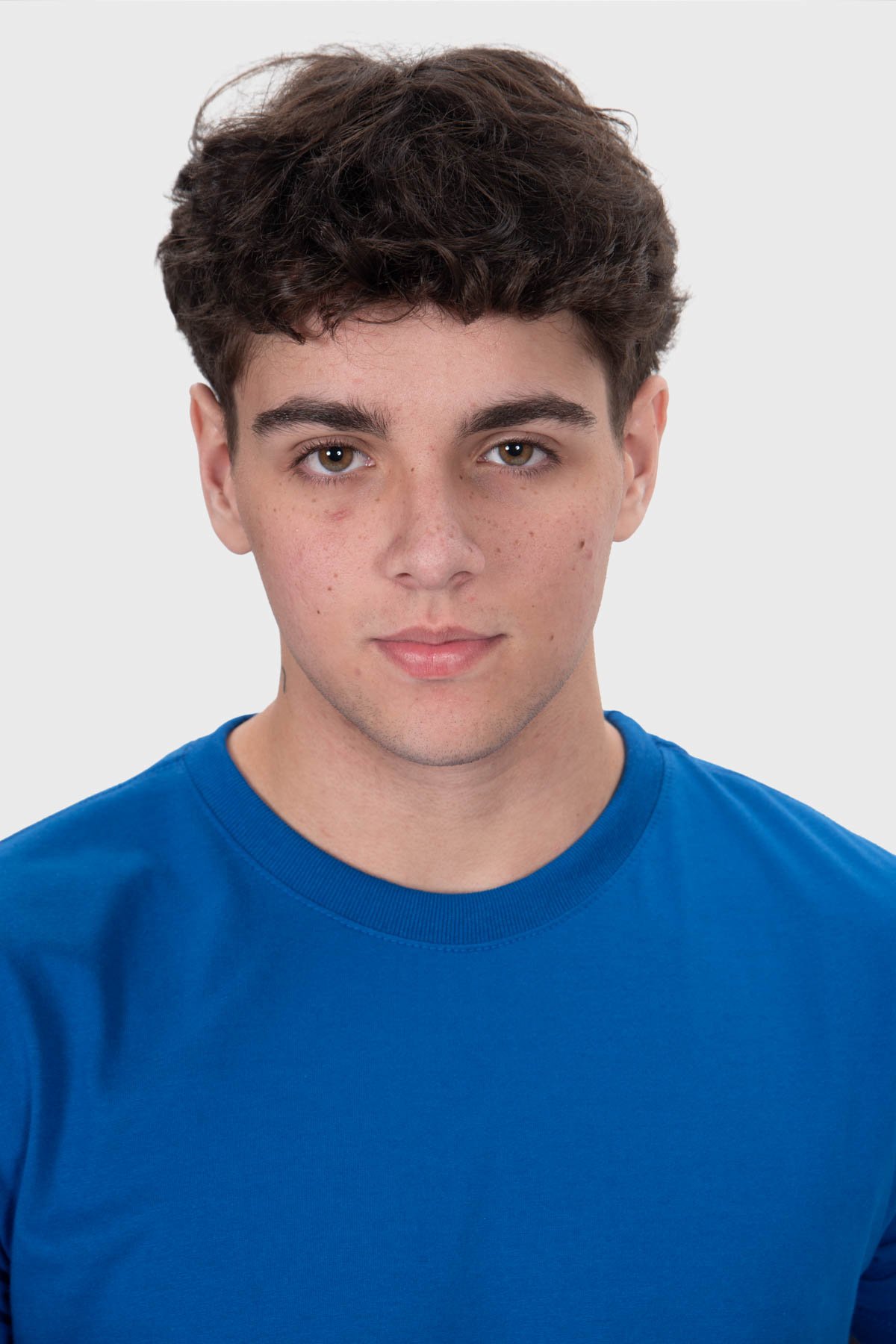 Camiseta Casual Essencial Básica - Azul Royal - Imagem 4