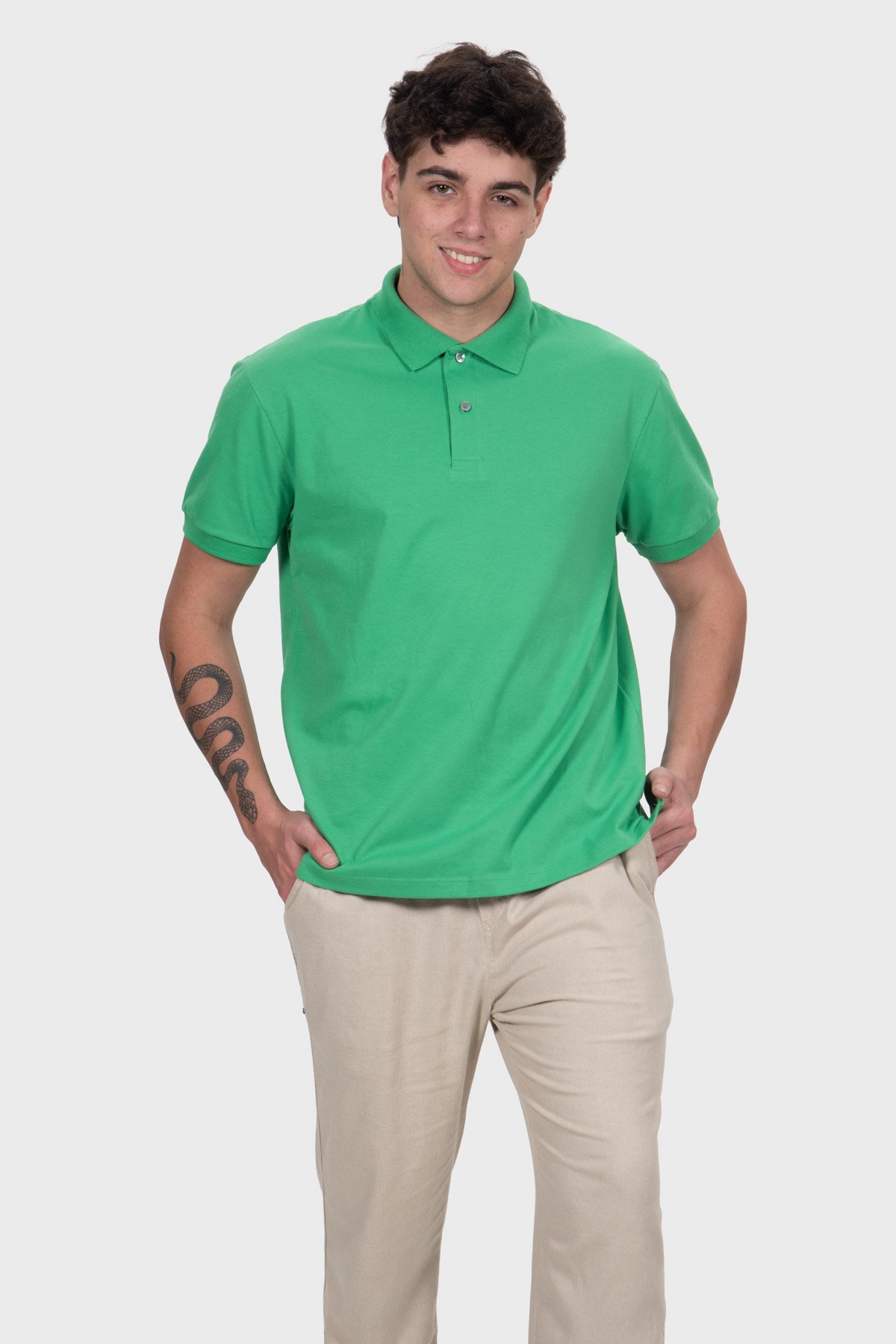 Gola Polo Classic Básica - Verde Bandeira - Imagem 3