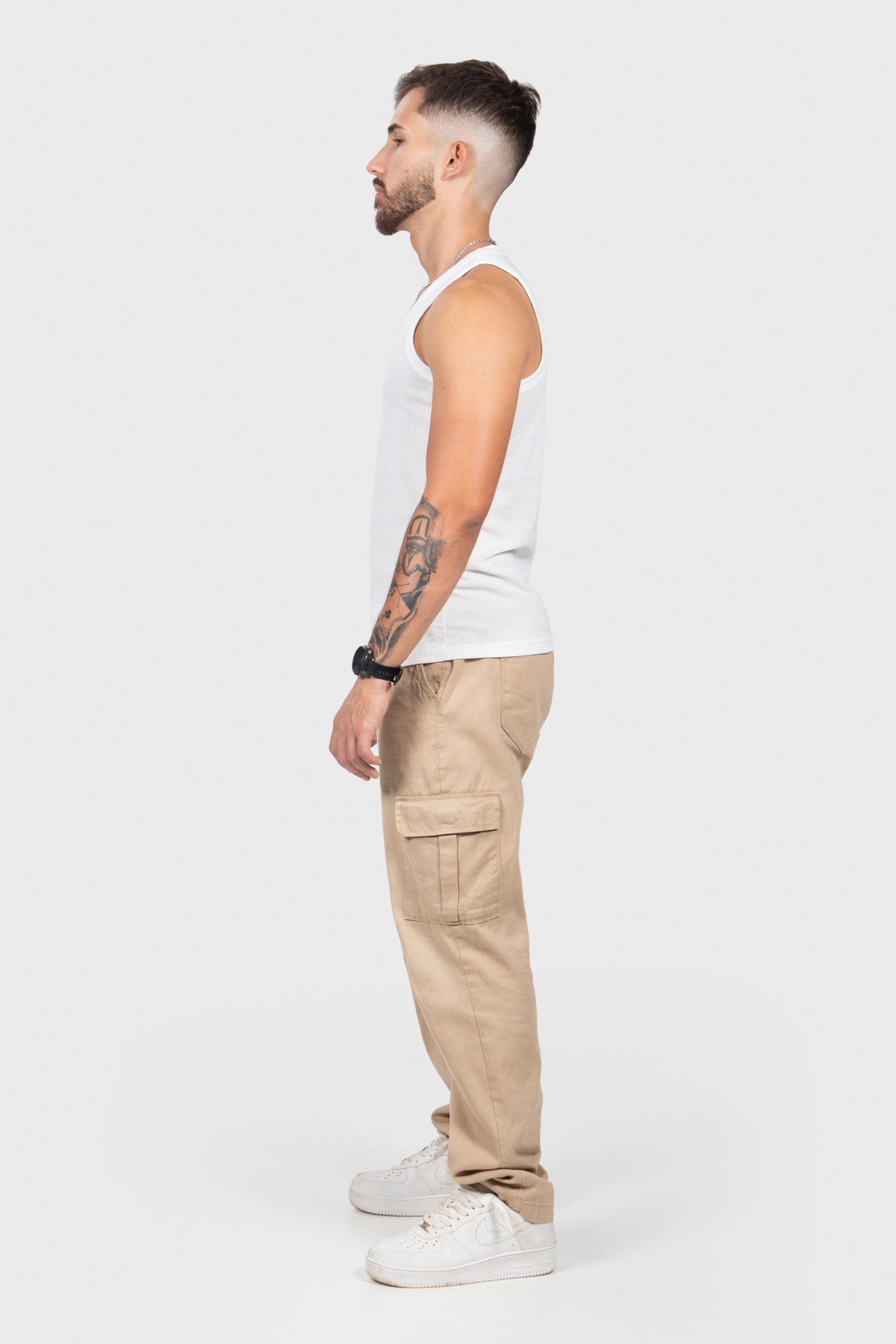 Camiseta Regata Canelada Americana - Off White